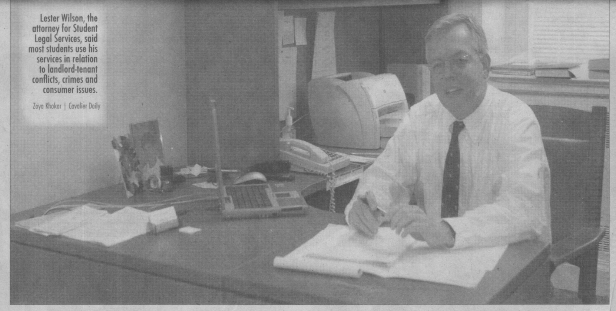 Lester Wilson, SLS attorney until Sept. 2023, at his desk